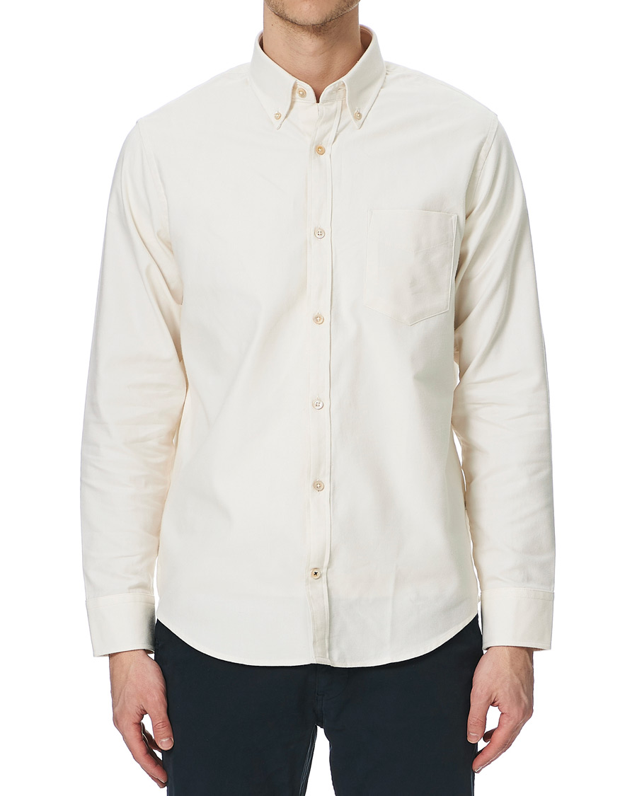 Homme | Chemises | NN07 | Levon Oxford/Cashmere Shirt Egg White
