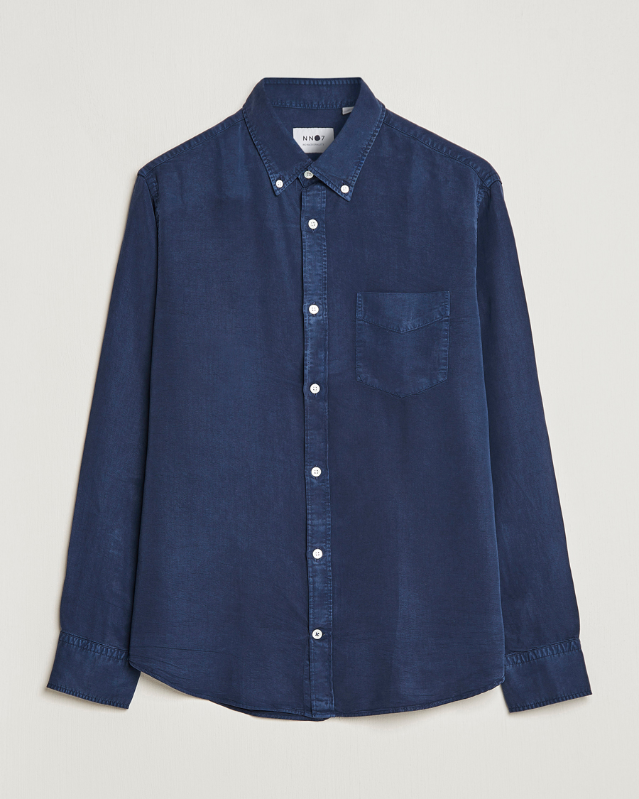 Homme | Chemises | NN07 | LevonTencel Shirt Blue