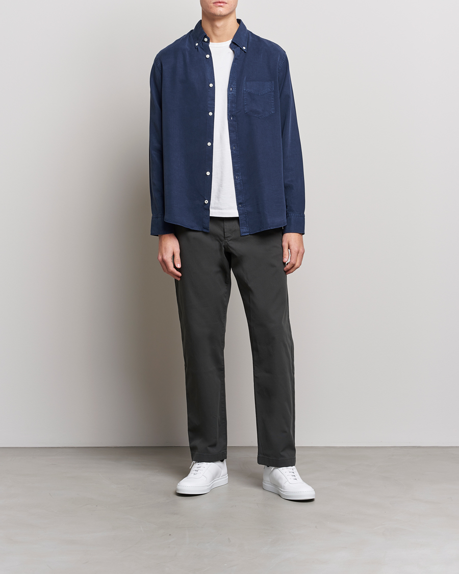 Homme | Chemises | NN07 | LevonTencel Shirt Blue