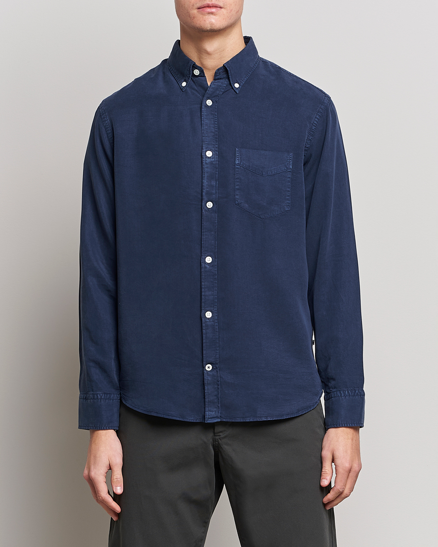 Homme | Chemises | NN07 | LevonTencel Shirt Blue