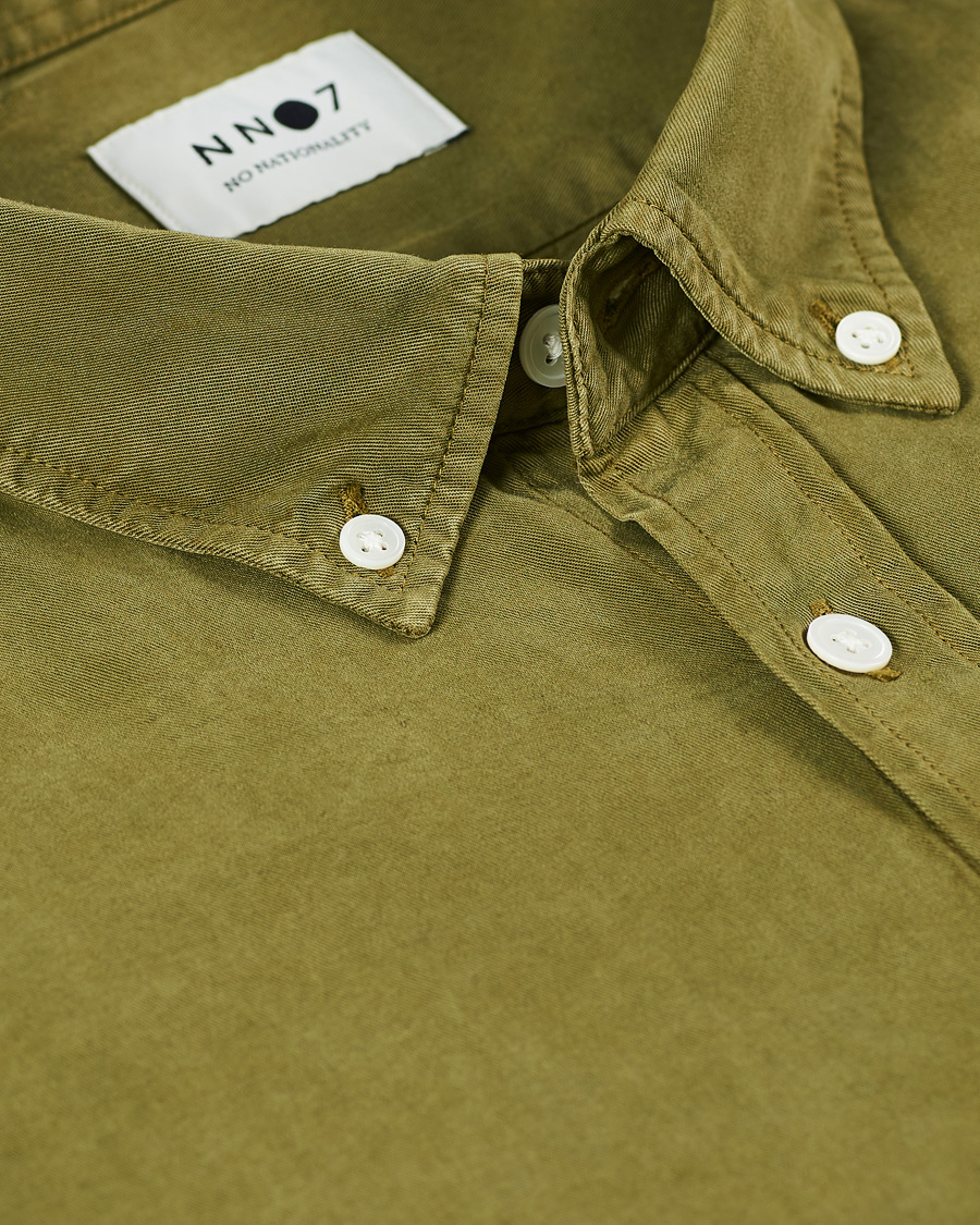 Homme | Chemises | NN07 | Manza Tencel Shirt Green