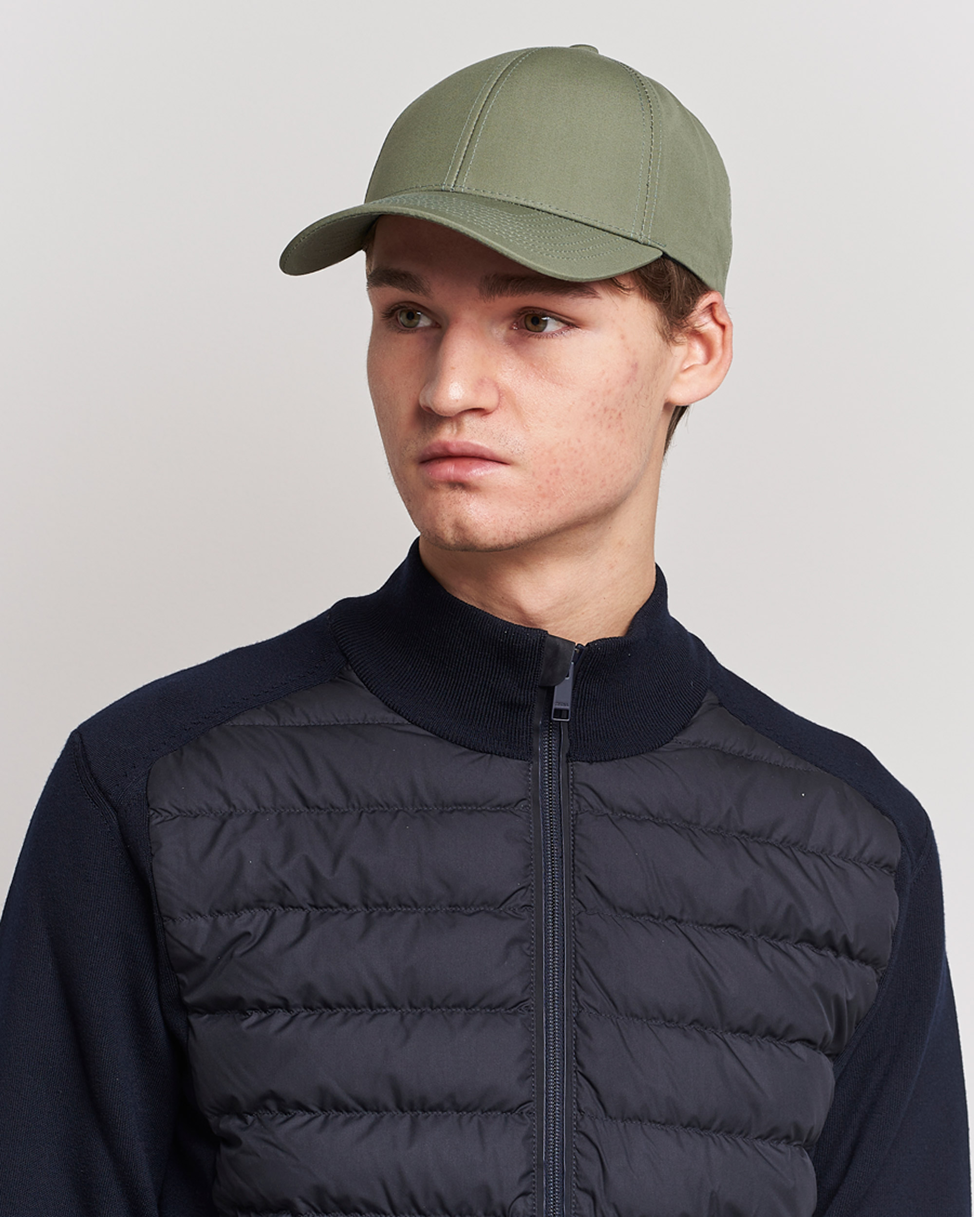 Homme | Bobs Et Casquettes | Varsity Headwear | Cotton Baseball Cap Sage Green