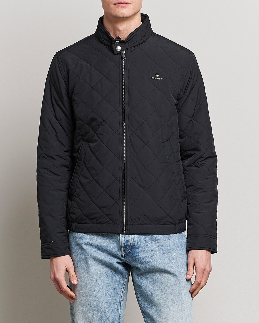 Homme | Manteaux Et Vestes | Gant | The Quilted Windcheater Black