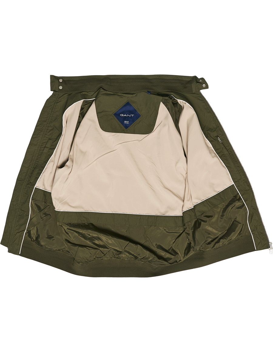 Homme | Manteaux Et Vestes | GANT | Nylon Harrington Jacket Dark Leaf