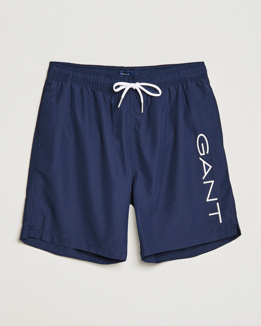 Homme | Maillots De Bain | GANT | Lightweight Logo Swimshorts Marine