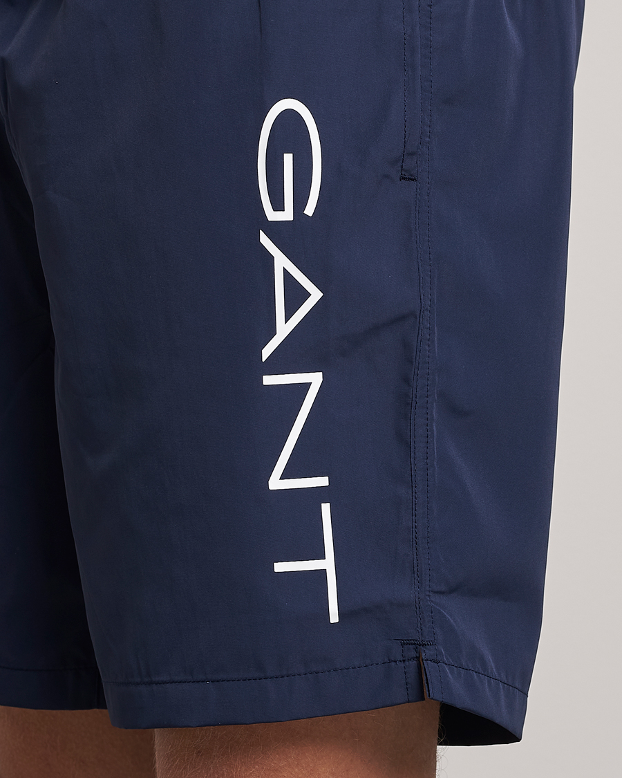 Homme | Maillots De Bain | GANT | Lightweight Logo Swimshorts Marine