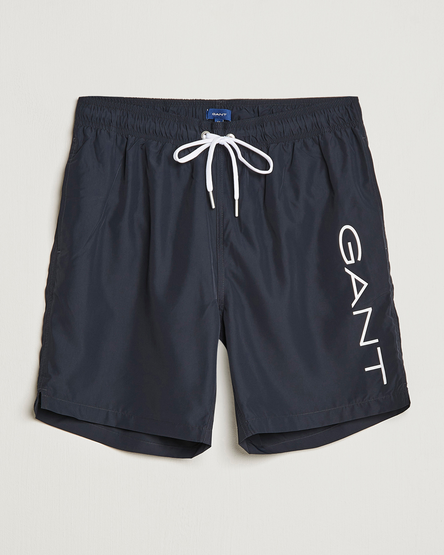 Homme | Maillots De Bain | GANT | Lightweight Logo Swimshorts Black