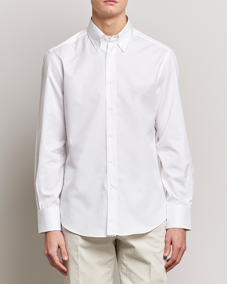 Homme | Quiet Luxury | Brunello Cucinelli | Slim Fit Button Down Shirt White