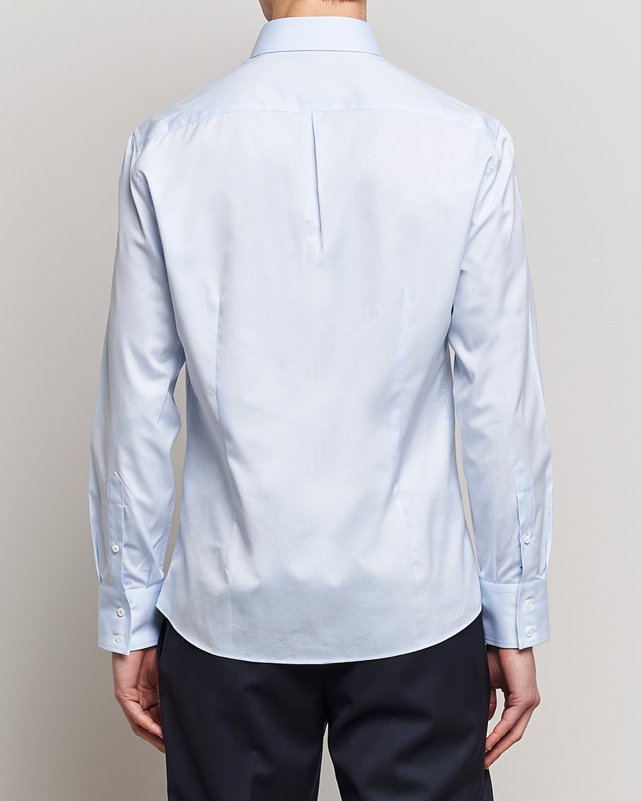 Homme | Chemises | Brunello Cucinelli | Slim Fit Twill Button Down Shirt Light Blue