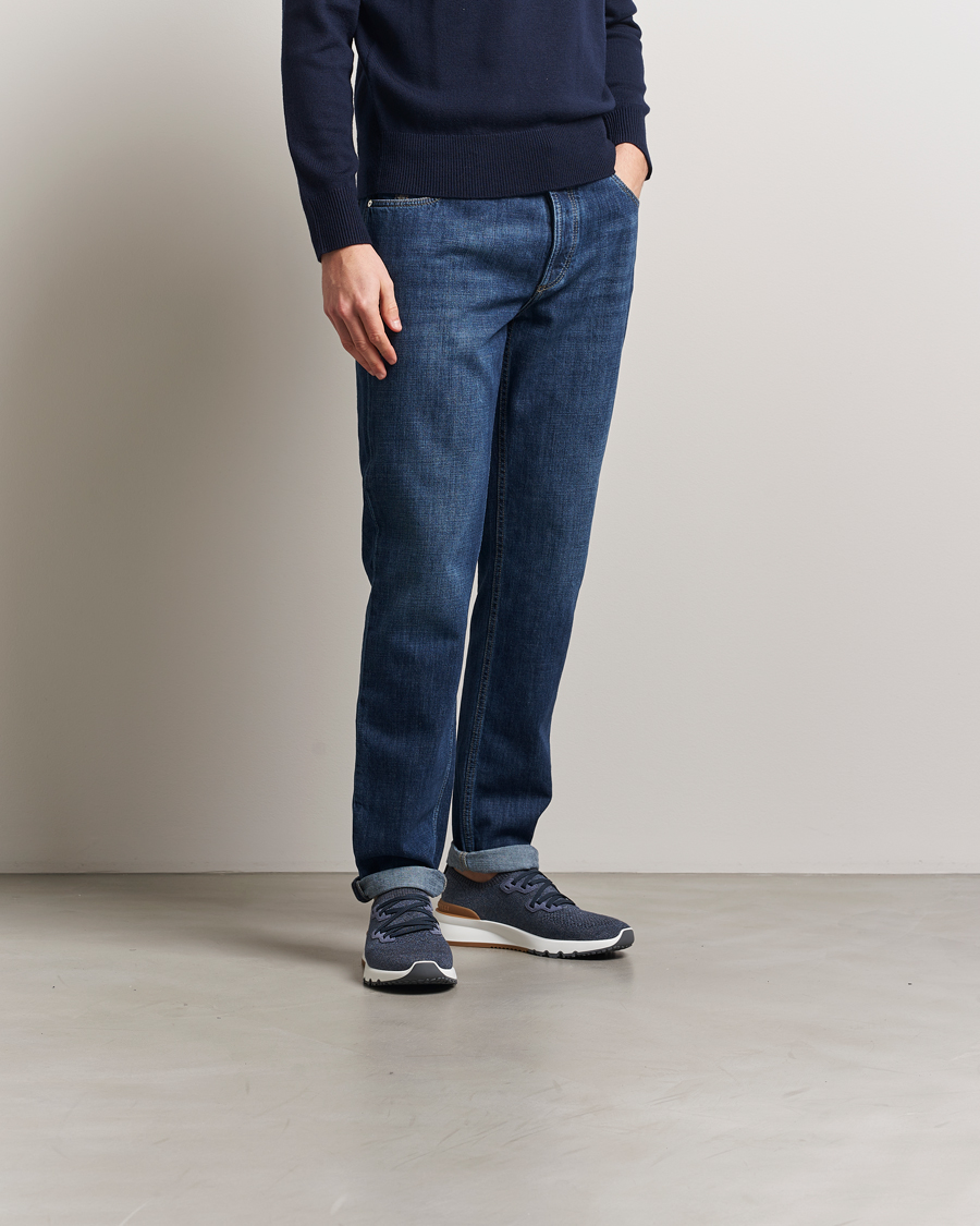 Homme | Brunello Cucinelli Mesh Running Sneakers Dark Blue | Brunello Cucinelli | Mesh Running Sneakers Dark Blue