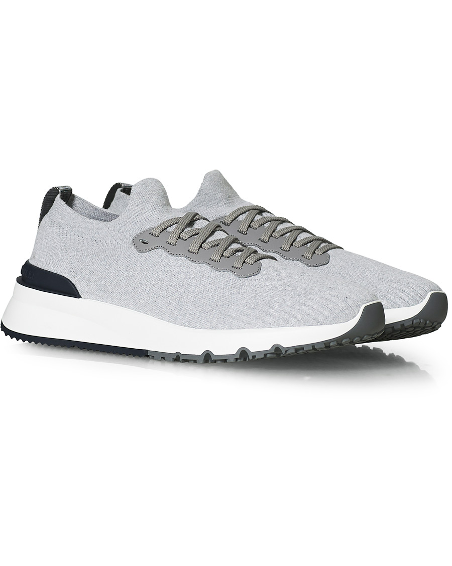 Homme | Brunello Cucinelli Mesh Running Sneaker Light Grey | Brunello Cucinelli | Mesh Running Sneaker Light Grey