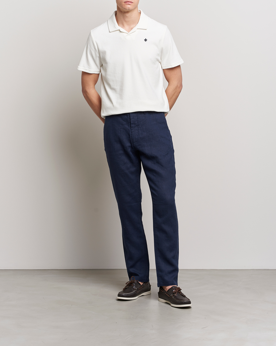 Homme | Polos | Morris | Delon Terry Jersey Polo Off White