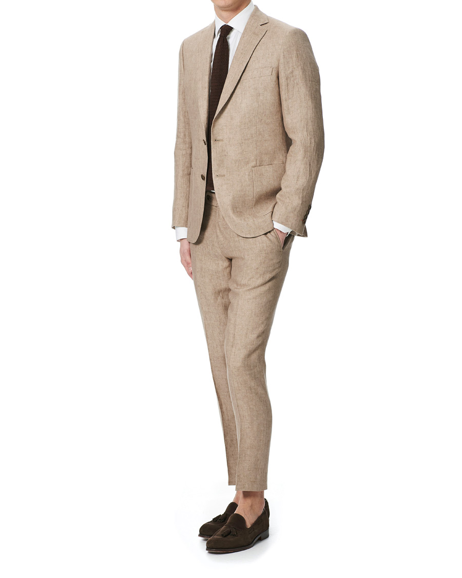 Homme | Blazers | Morris | Sebastian Linen Patch Pocket Blazer Khaki