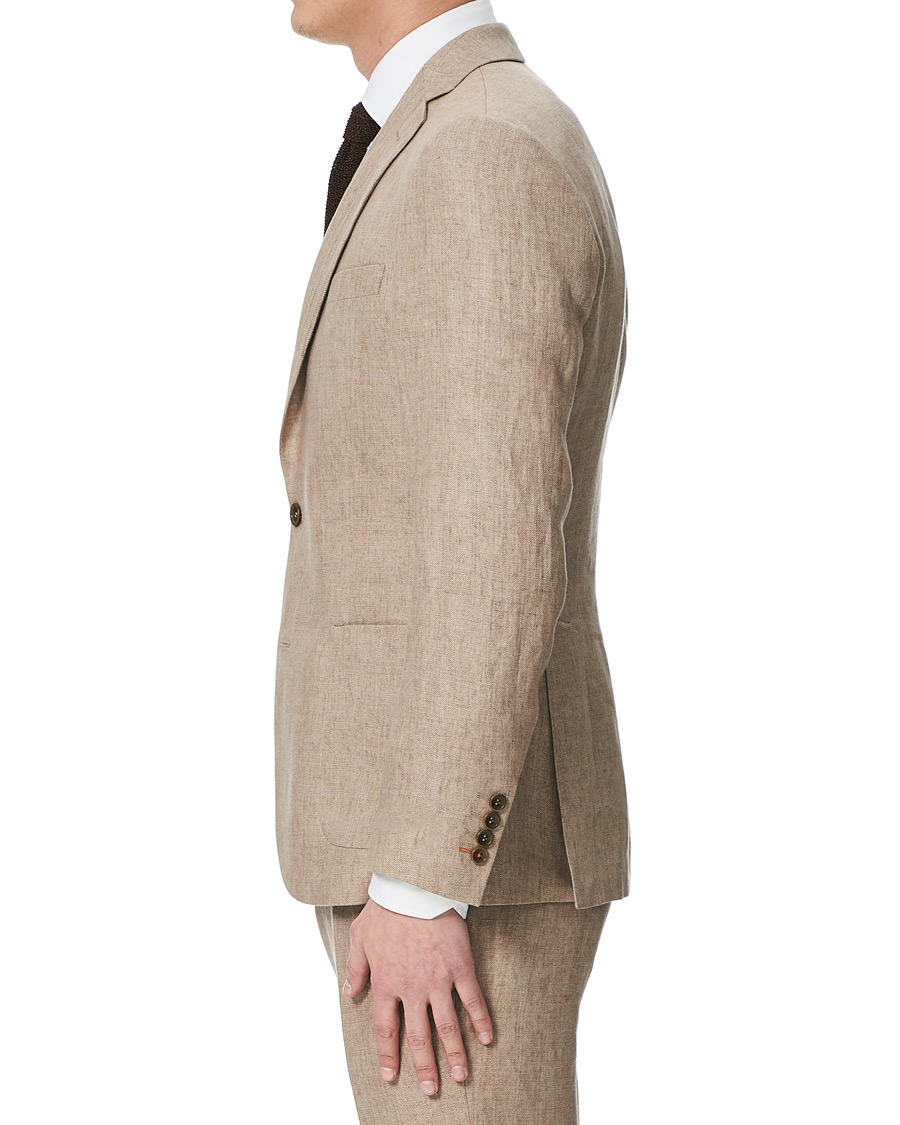 Homme | Blazers | Morris | Sebastian Linen Patch Pocket Blazer Khaki