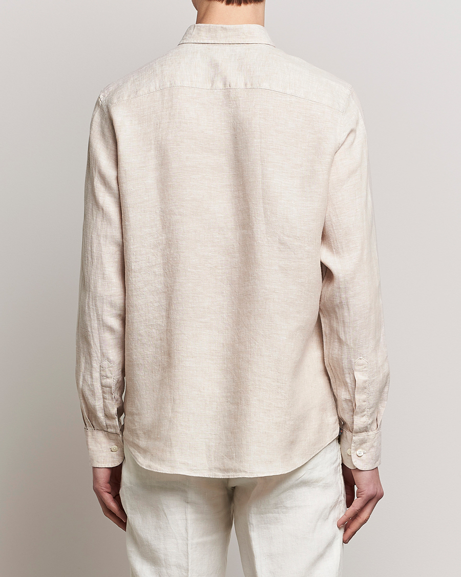 Homme | Chemises | Morris | Douglas Button Down Linen Shirt Khaki