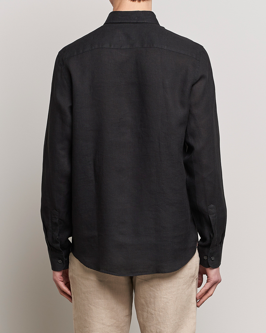Homme | Chemises | Morris | Douglas Linen Button Down Shirt Black