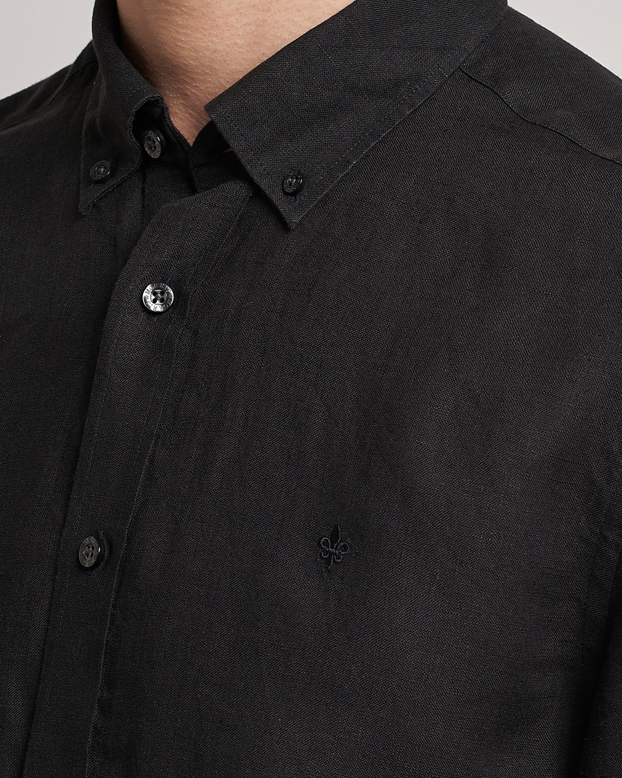 Homme | Chemises | Morris | Douglas Linen Button Down Shirt Black