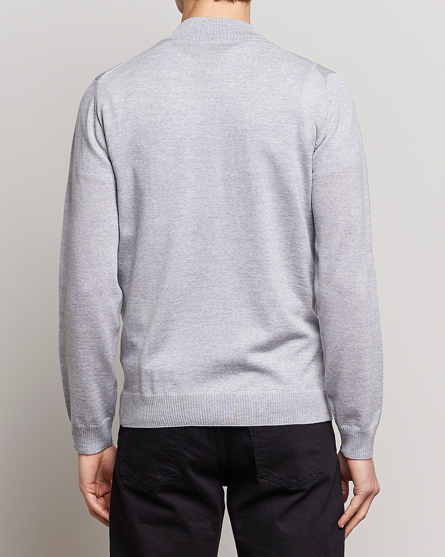 Homme | Pulls Et Tricots | Stenströms | Merino Half Zip Light Grey