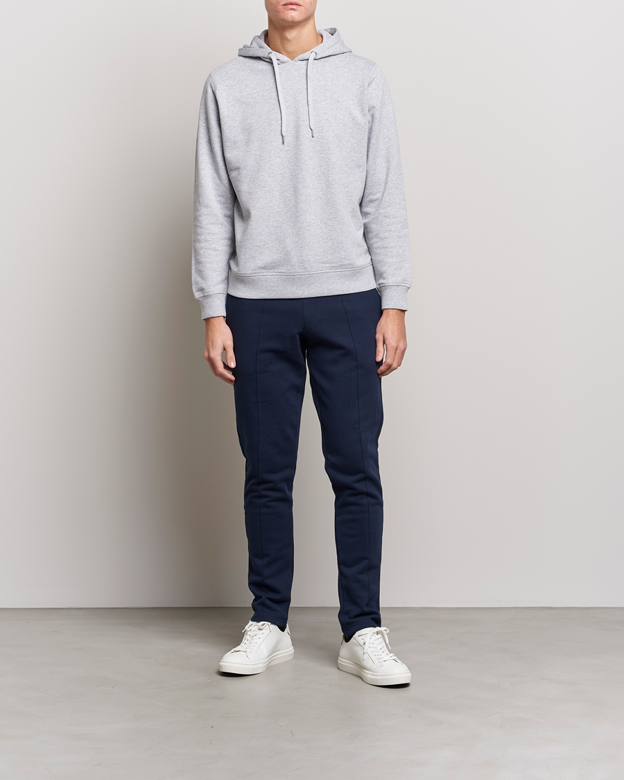 Homme | Pantalons | Stenströms | Cotton Jersey Pants Navy