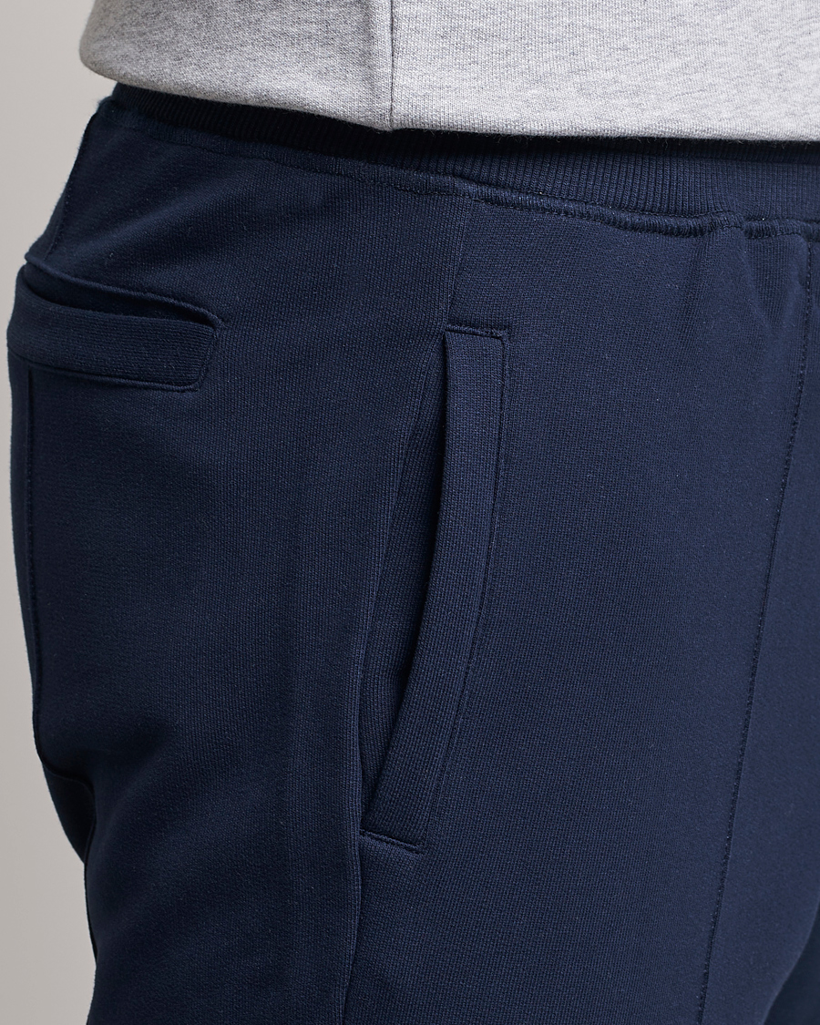Homme | Pantalons | Stenströms | Cotton Jersey Pants Navy
