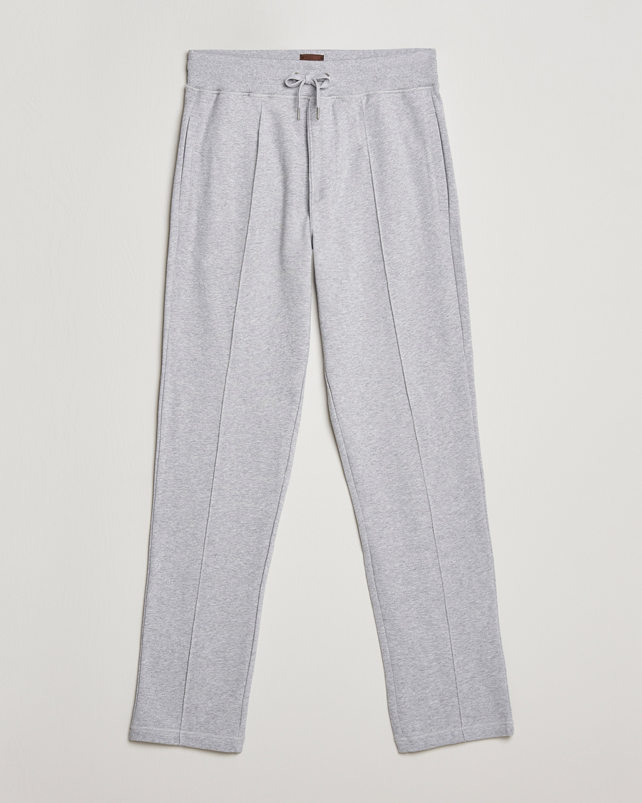 Homme | Pantalons | Stenströms | Cotton Jersey Pants Grey