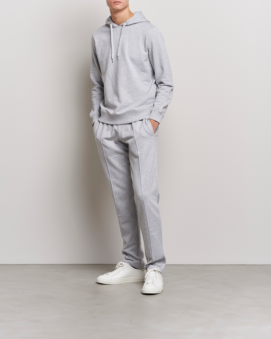 Homme | Pantalons | Stenströms | Cotton Jersey Pants Grey