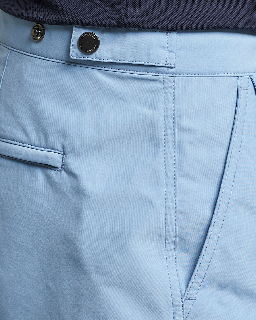 Homme | Maillots De Bain | Sunspel | Recycled Seaqual Tailored Swim Shorts Light Blue