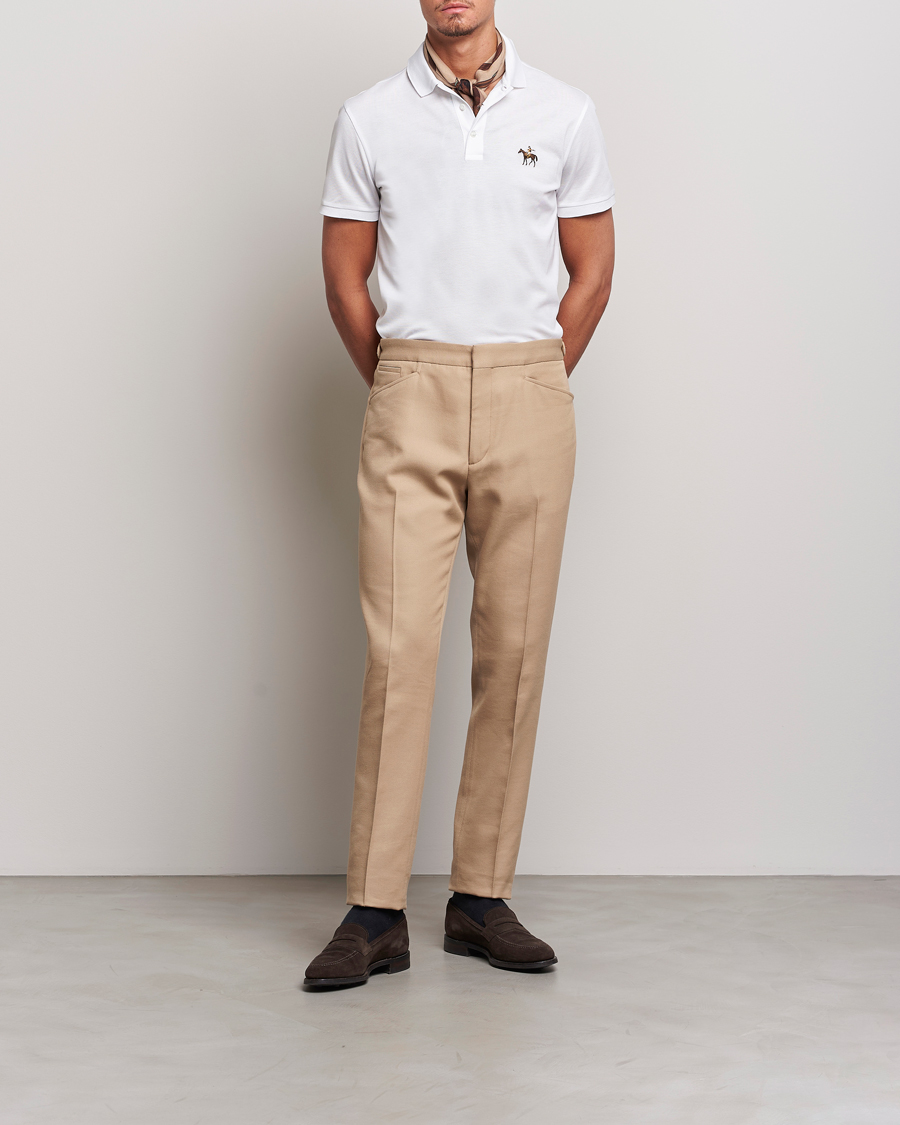 Homme | Polos | Ralph Lauren Purple Label | Mercerized Cotton Polo Classic White