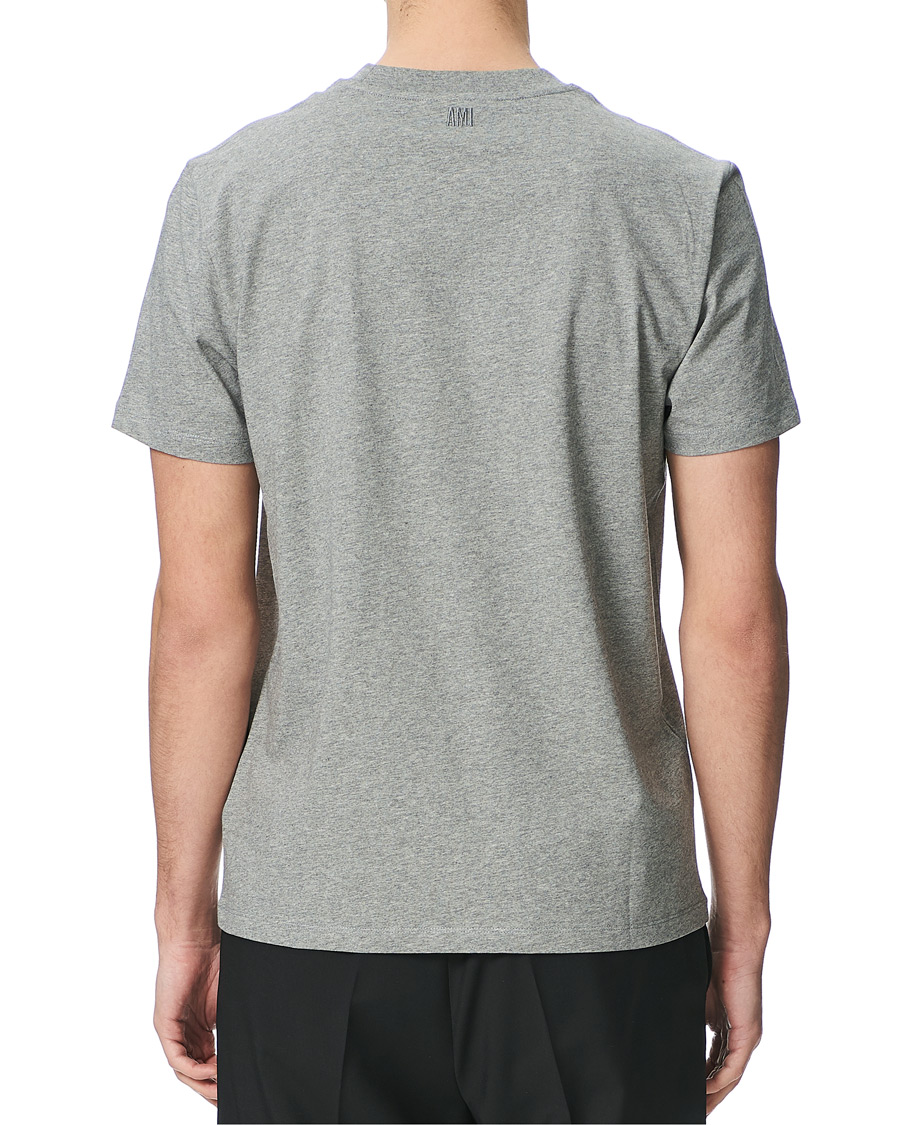 Homme | T-shirts | AMI | Heart Short Sleeve Tee Heather Grey