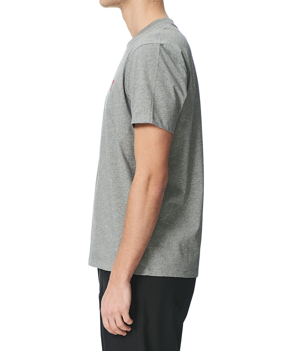 Homme | T-shirts | AMI | Heart Short Sleeve Tee Heather Grey