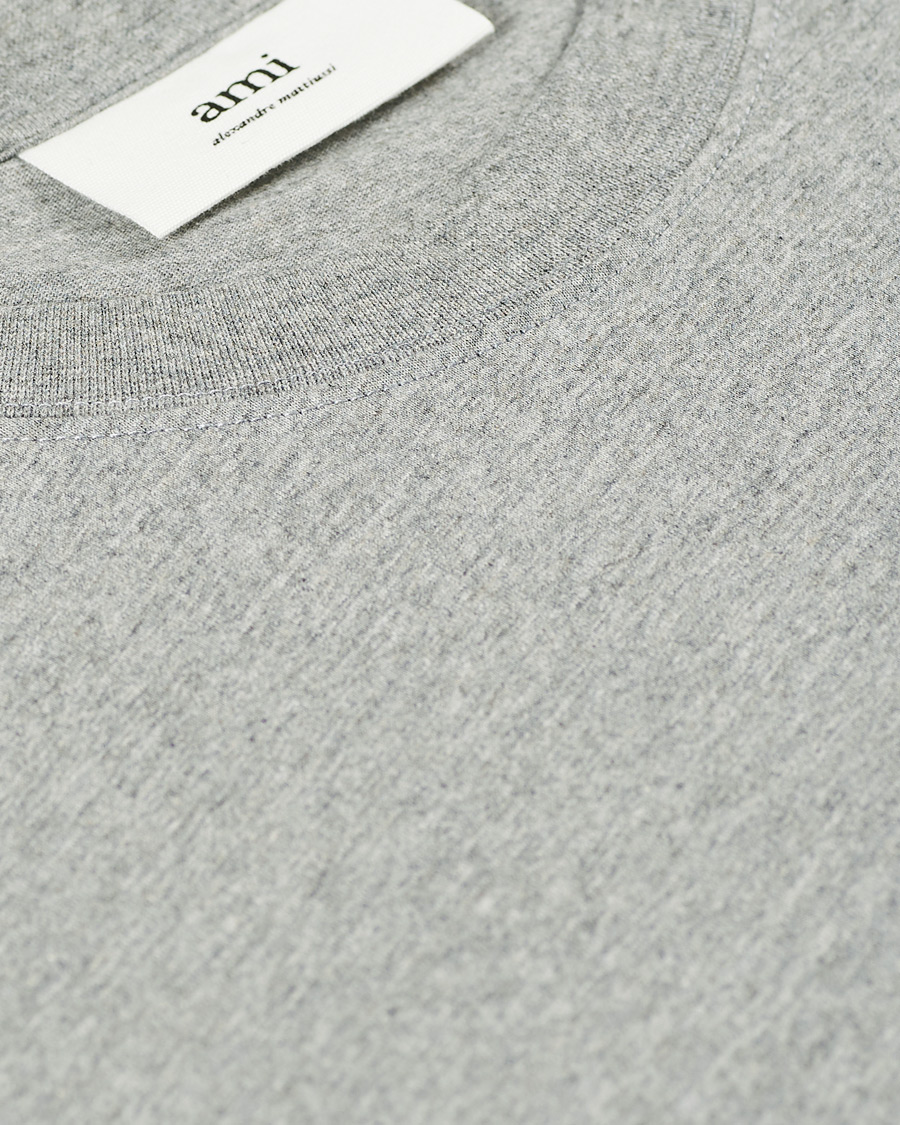 Homme | T-shirts | AMI | Heart Short Sleeve Tee Heather Grey