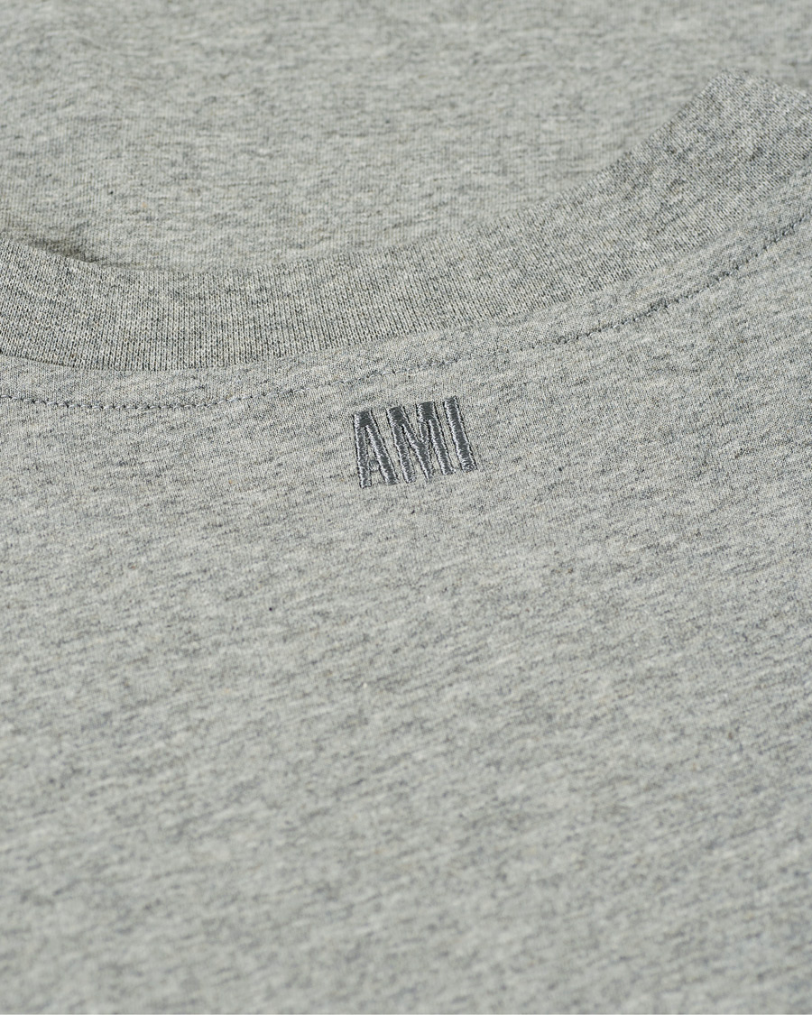 Homme | T-shirts | AMI | Heart Short Sleeve Tee Heather Grey