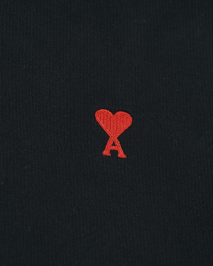 Homme | Pulls Et Tricots | AMI | Heart Logo Hoodie Black