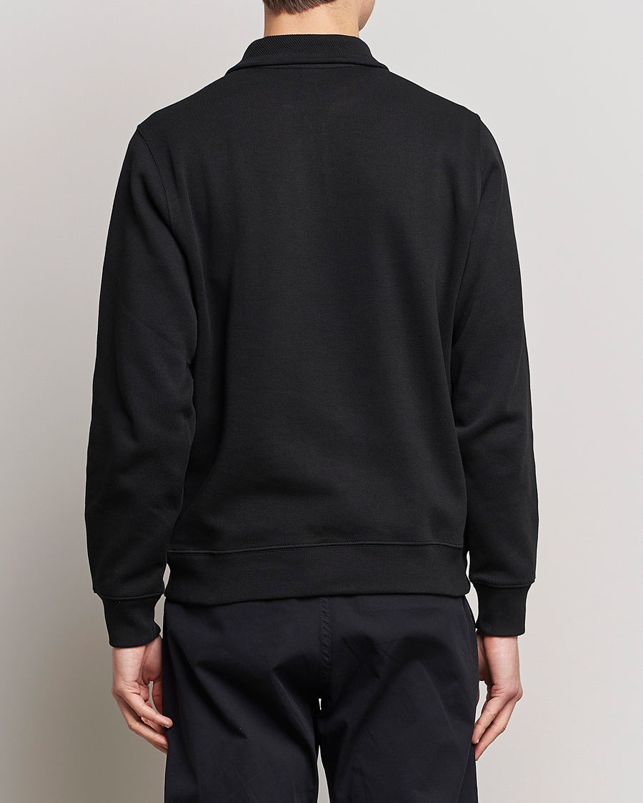 Homme | Pulls Et Tricots | Lacoste | Rib Interlock Half Zip Black