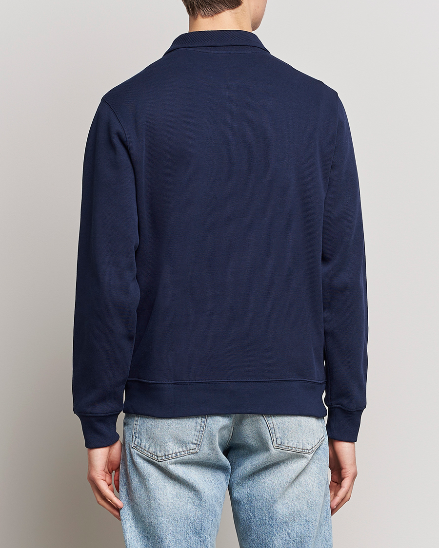 Homme | Pulls Et Tricots | Lacoste | Rib Interlock Half Zip Navy