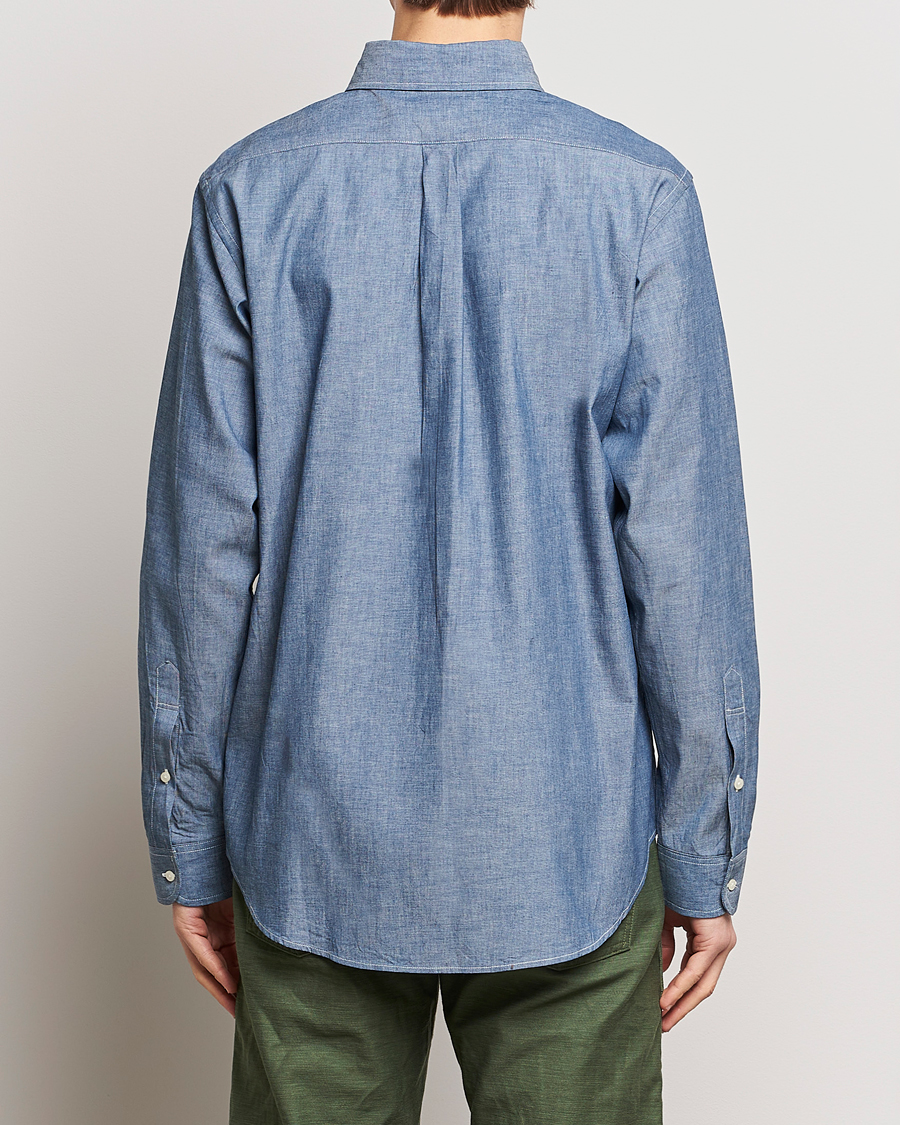 Homme | Chemises | orSlow | Denim Button Down Shirt Light Blue