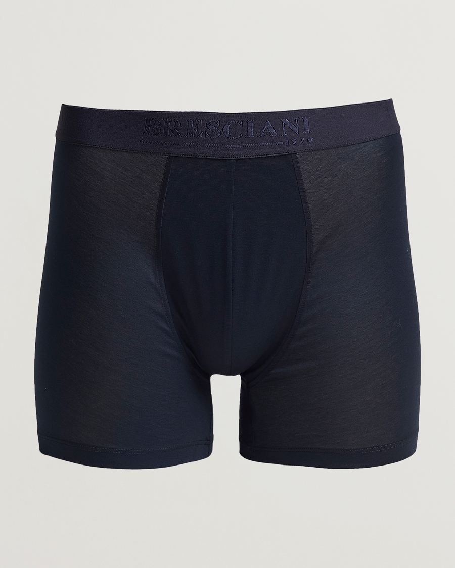 Homme | Sous-Vêtements Et Chaussettes | Bresciani | Cotton Boxer Trunk Navy