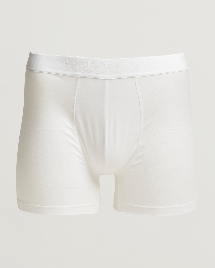 Homme | Sous-Vêtements Et Chaussettes | Bresciani | Cotton Boxer Trunk White