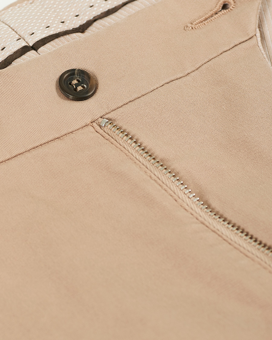 Homme | Pantalons | Canali | Cotton Stretch Chinos Beige