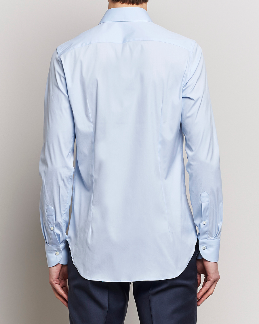 Homme | Chemises | Canali | Slim Fit Cotton/Stretch Shirt Light Blue
