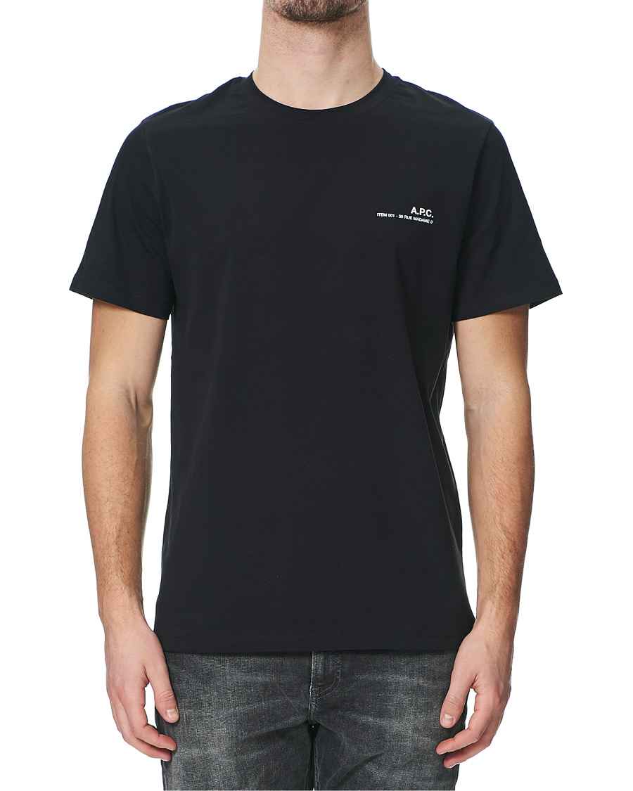 Homme | T-shirts | A.P.C. | Item Short Sleeve T-Shirt Black