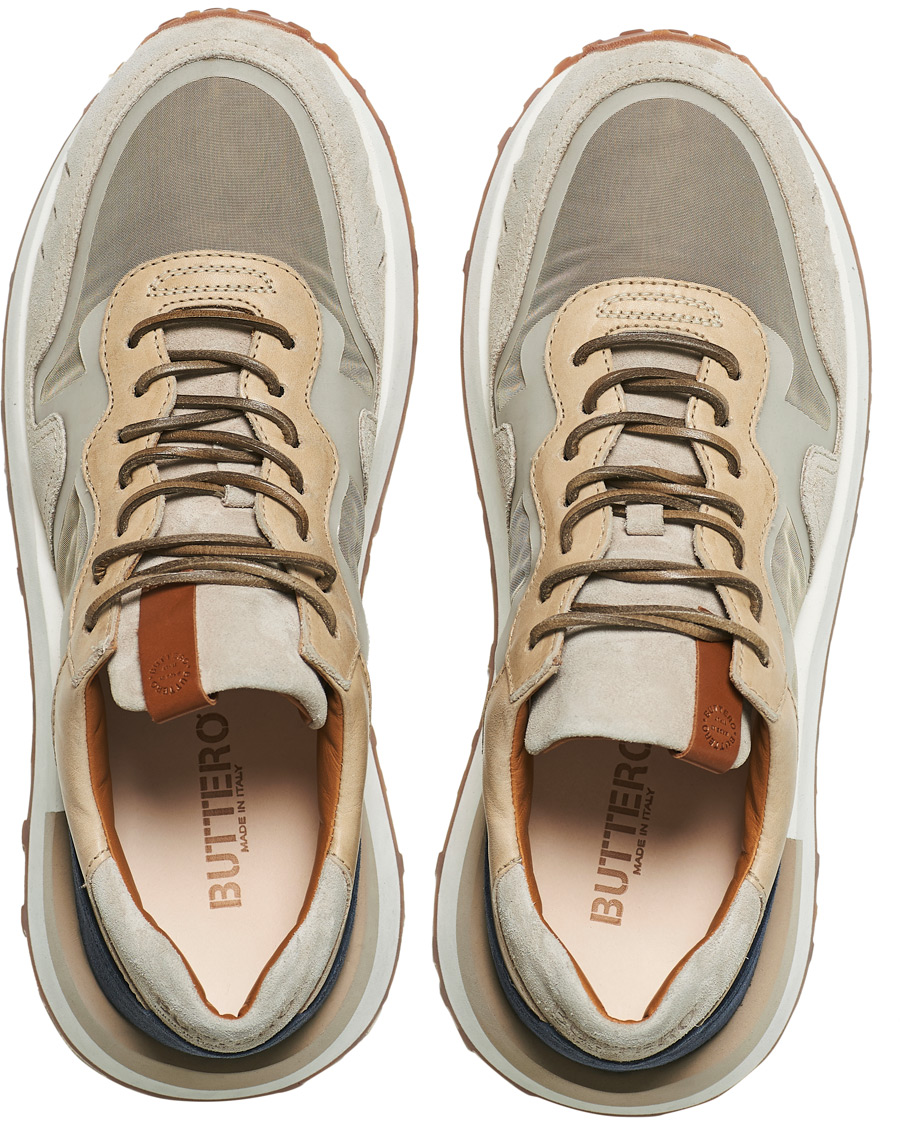 Homme | Buttero Futura Running Sneaker Beige Multi | Buttero | Futura Running Sneaker Beige Multi