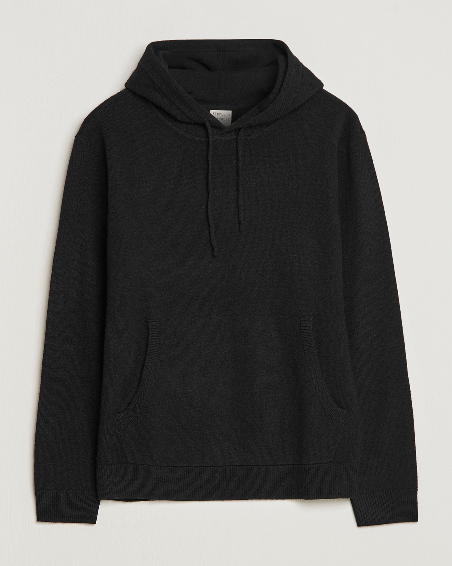Homme | Pulls Et Tricots | People's Republic of Cashmere | Cashmere Hoodie Black