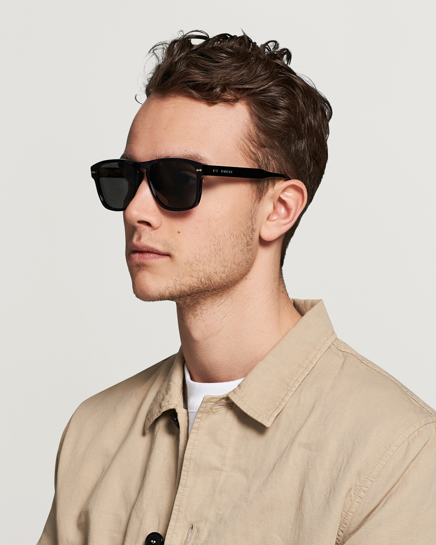 Homme | Lunettes De Soleil | Gucci | GG0911S Sunglasses Black/Grey