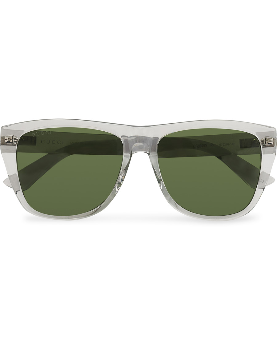 Homme | Gucci GG0926S Sunglasses Grey/Green | Gucci | GG0926S Sunglasses Grey/Green