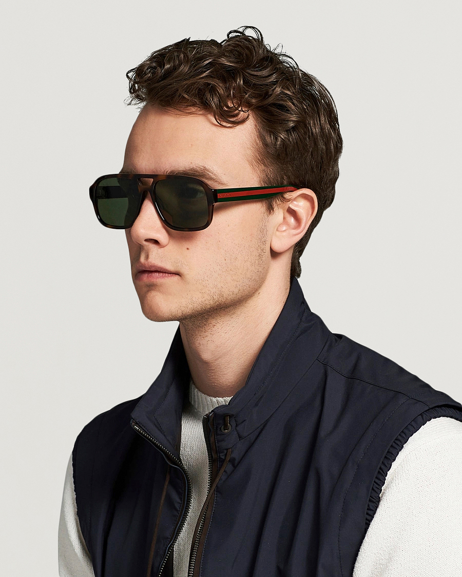 Homme | Gucci GG0925S Sunglasses Havana/Green | Gucci | GG0925S Sunglasses Havana/Green