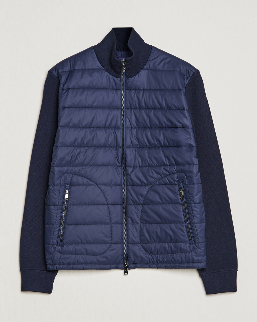 Homme | Manteaux Et Vestes | Ralph Lauren Purple Label | Hybrid Zip Jacket Navy