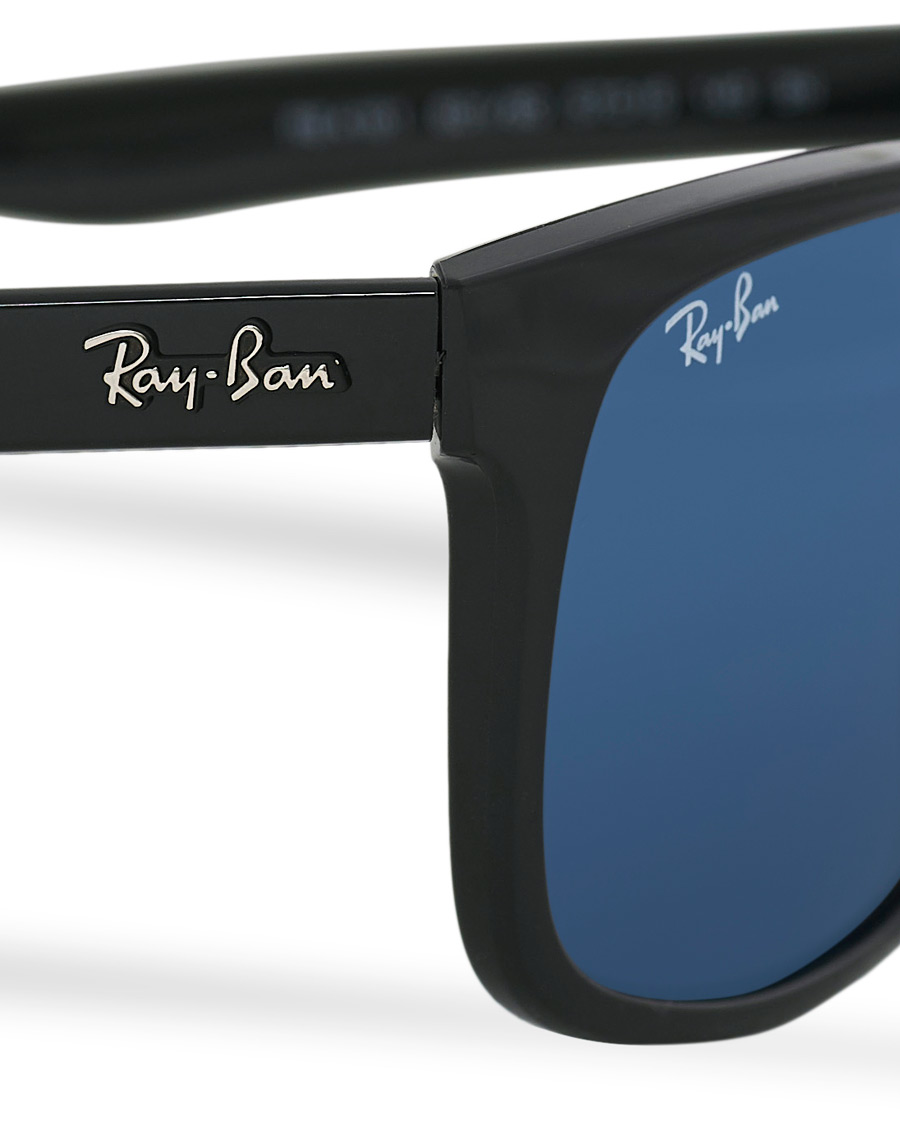 Homme | Ray-Ban RB4181 Sunglasses Shiny Black/Blue | Ray-Ban | RB4181 Sunglasses Shiny Black/Blue