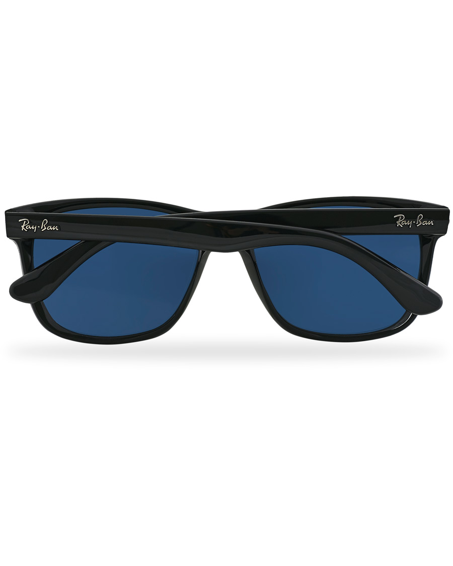 Homme | Ray-Ban RB4181 Sunglasses Shiny Black/Blue | Ray-Ban | RB4181 Sunglasses Shiny Black/Blue