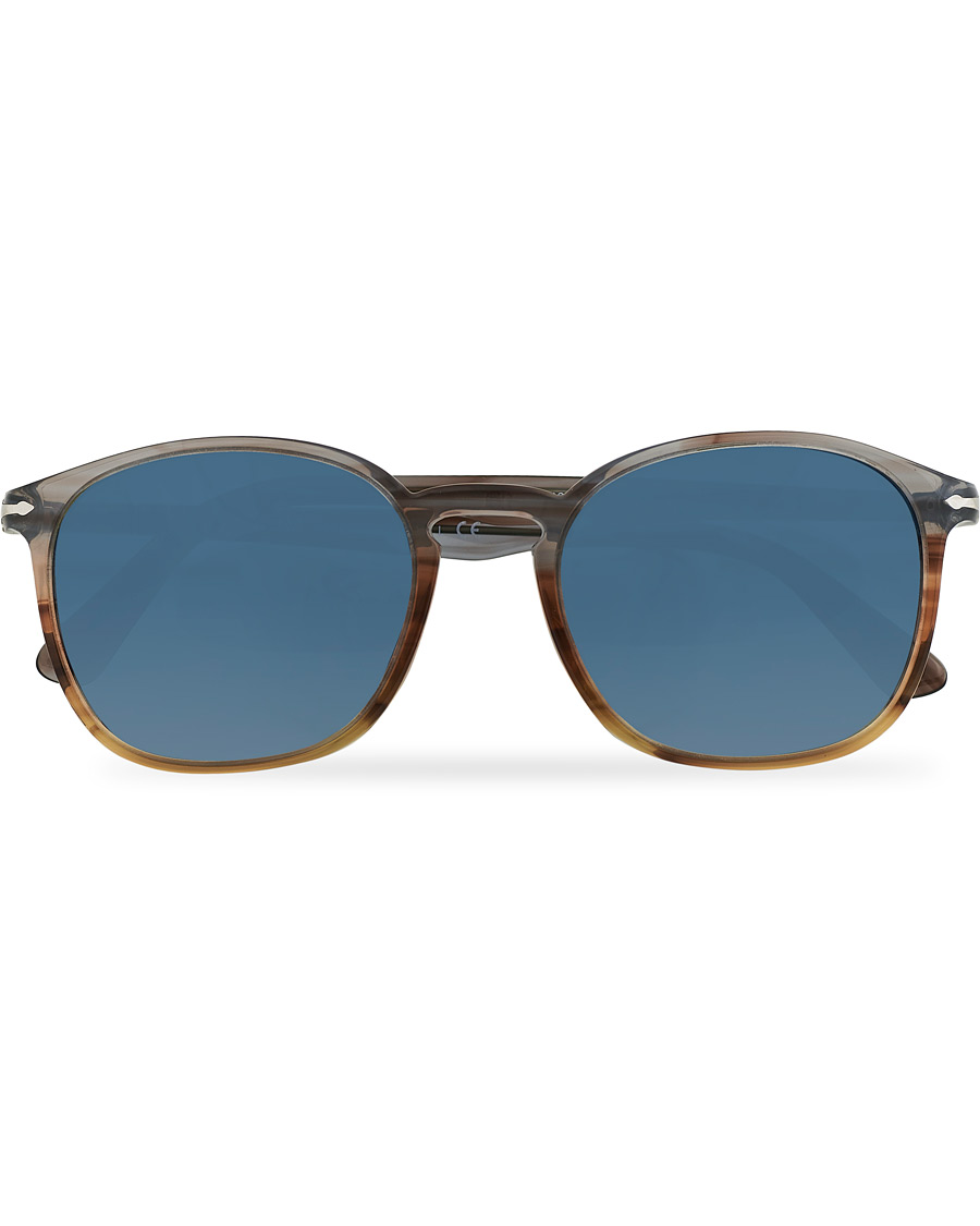 Homme | Persol 0PO3215S Sunglasses Brown/Gradient Blue | Persol | 0PO3215S Sunglasses Brown/Gradient Blue